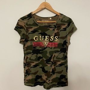Guess Army Pattern Tee